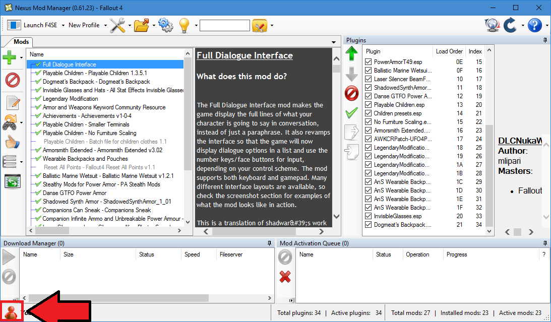 Se mod manager. Se mod manager